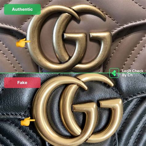 gucci marmont fake or real|gucci marmont bag authentication.